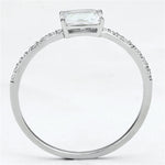 TS082 - Rhodium 925 Sterling Silver Ring with AAA Grade CZin Clear-2